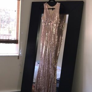 Formal rose gold dress